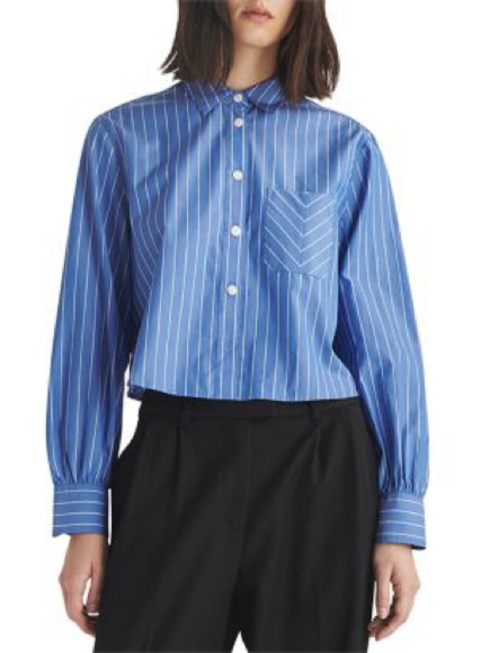 RAG & BONE MAXINE CROPPED BUTTON DOWN